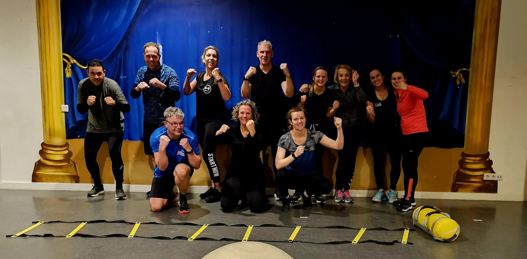 Groepstraining kickboksen